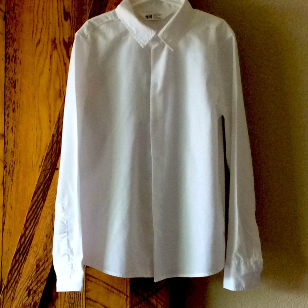Boys white dress shirt